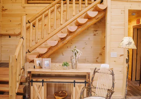 Shawnee wooden stairs