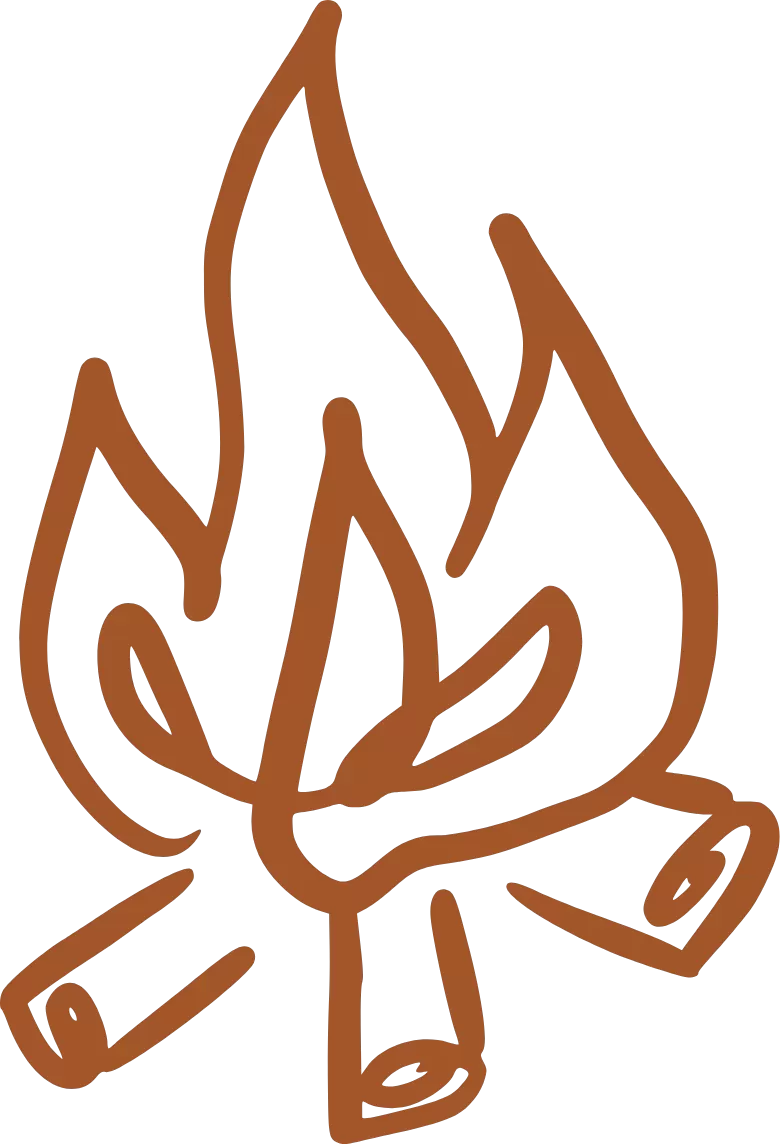 Camp fire icon