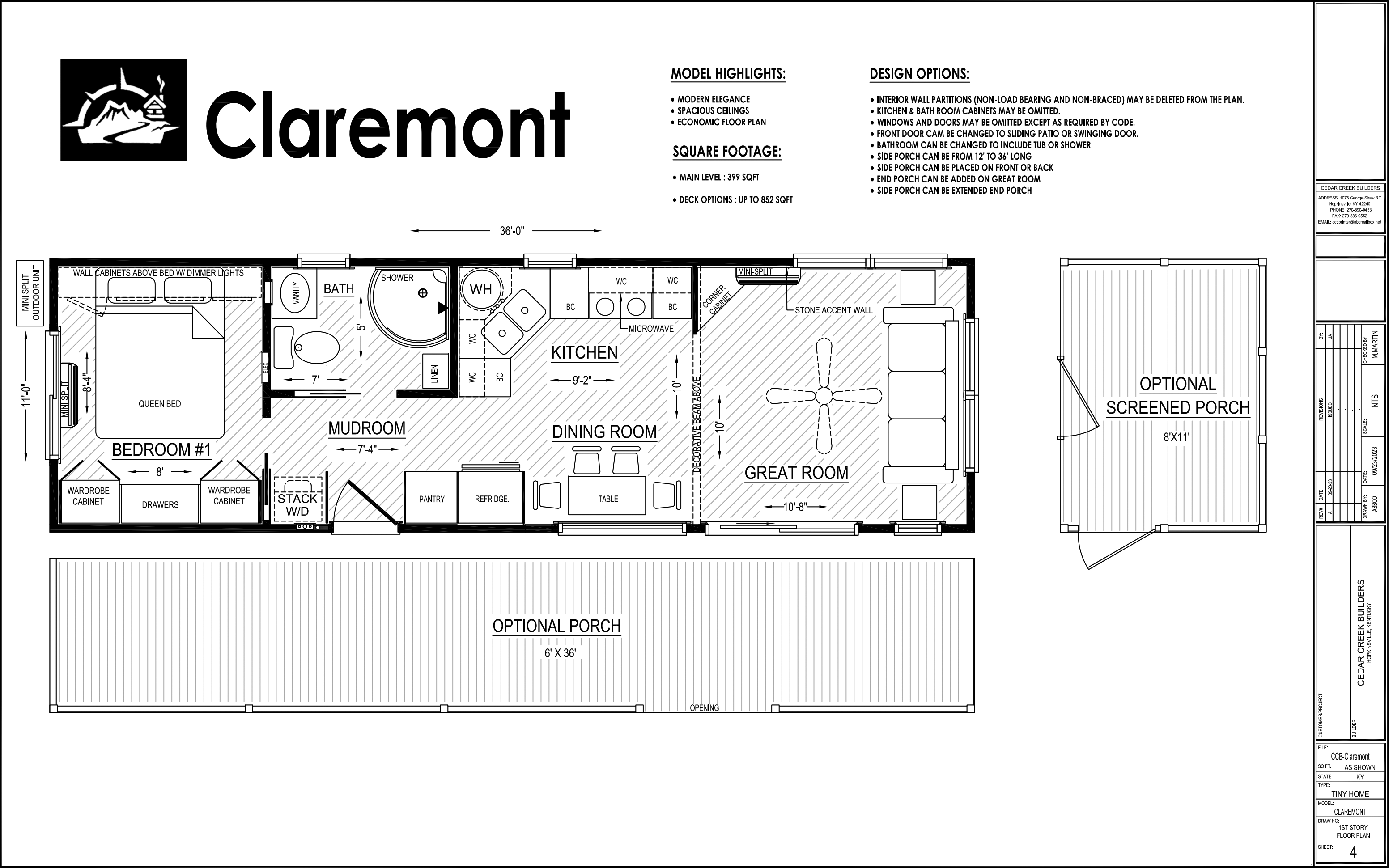 Claremont floor plan