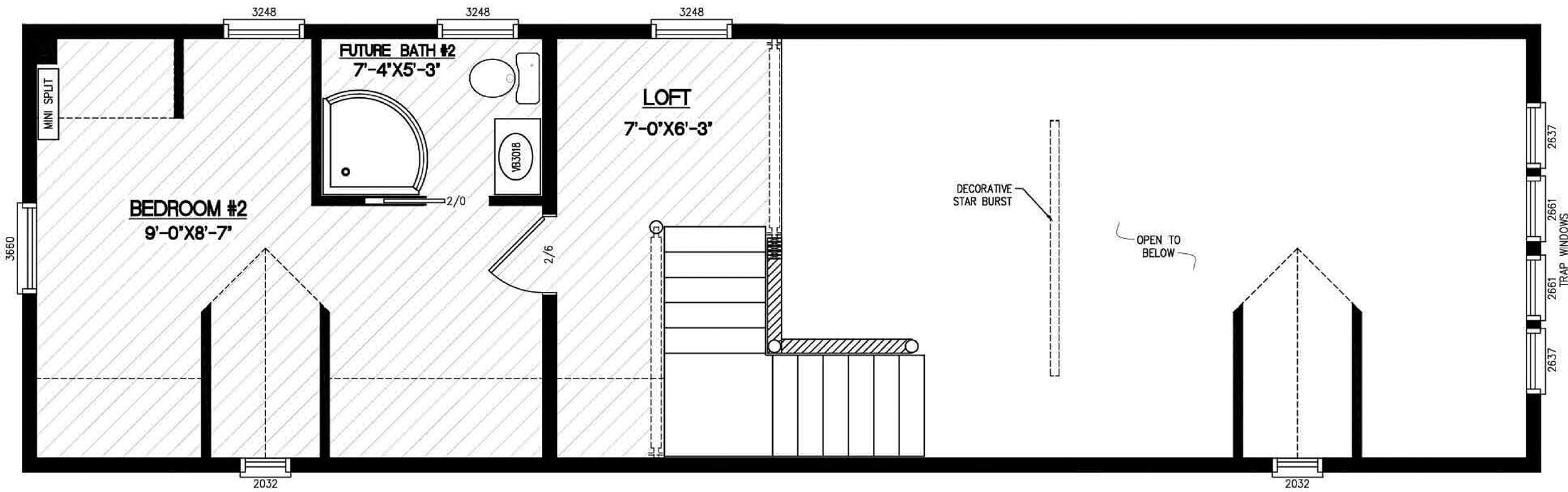 Laramie second story floor plan